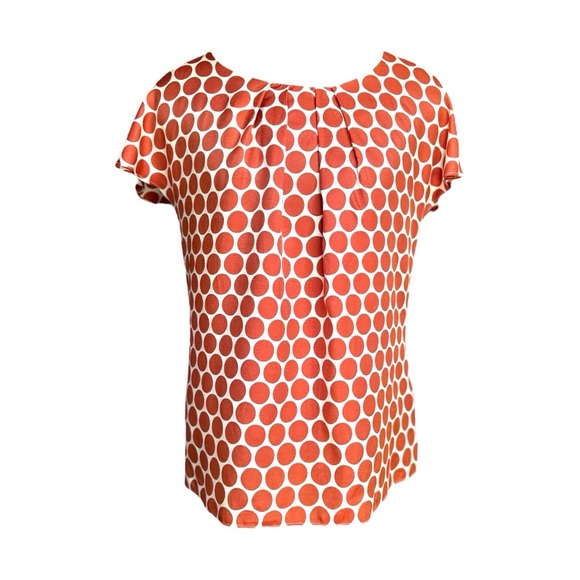 Boden Tops - Boden Size 8 Rust Polkadot Blouse